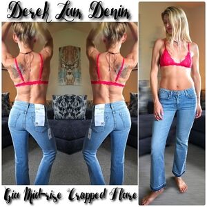 NWT Derek Lam Gia Mid-rise Cropped Flare Jeans